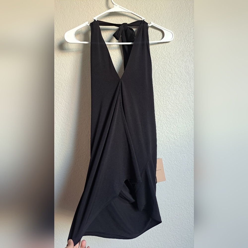 NWT Halogen Black Halter Neck Top Size 1X
